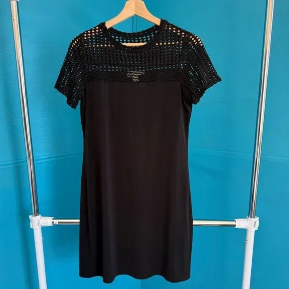 Michael Kors Women's Eyelet Cutout Dress Black Size S - Picture 15 of 15